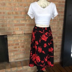 Flower Midi Skirt